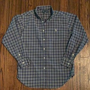 Boys Long sleeve polo button down